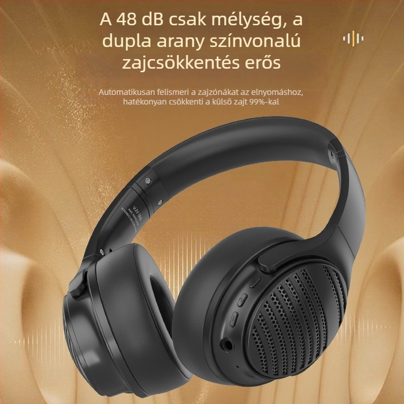 Fejre szerelhető Bluetooth headset, Bluetooth 6.0, 10 m hatótáv, 8+ óra üzemidő, sztereó, IPX-4