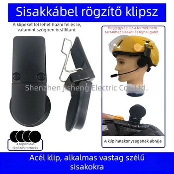 Sisakfejhallgató clip – vízálló, porálló, kétoldalú sztereó hang, testreszabható