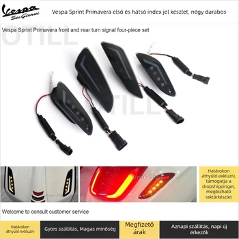 Otili LED indexek Vespa Sprint Primavera elöl és hátul, négy darabos készlet, kompatibil Piaggio Vespa Sprint 125/150