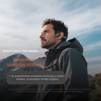 YIOYOE csontvezetéses Bluetooth fülhallgató, IPX8 vízálló, 32 GB memória, sportmodell, vezeték nélküli kültéri futásra, kerékpározásra és úszásra