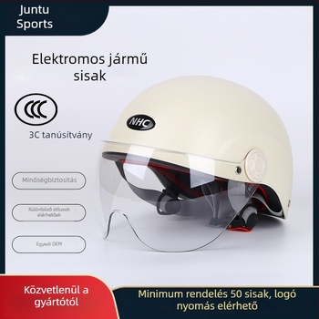 3C tanúsítványos sisak elektromos járművekre, uniszex, nyári napvédelem, mind az évszakokra, fél sisak motorkerékpárokhoz és elektromos kerékpárokhoz