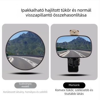 Hátsó nézet tükör triciklire és elektromos járművekhez, széles látómező, nagy felbontás, reflexiós, általános használatra, Qt-25094