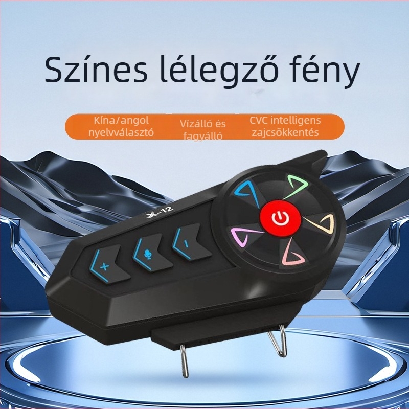 Motorkerékpár sisak Bluetooth headsettel, YUMES X-12, esőálló, általános modellekhez