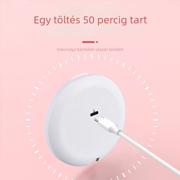 Összecsukható sminktükör, 2x nagyítás, kétoldalas, hordozható mini