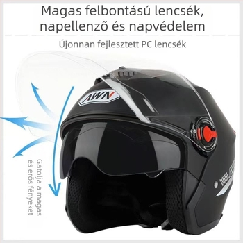 ABS motorkerékpár sisak, 3C tanúsítvány (2023091105021111), REGY AWN márka, uniszex, négy évszakos, UV védelem