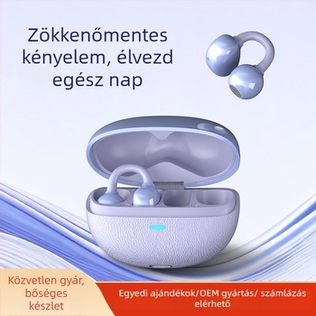 Vezeték nélküli fülhallgató, fülcsipesz kialakítás, Bluetooth 5.3, erőteljes basszus, több mint 8 óra üzemidő