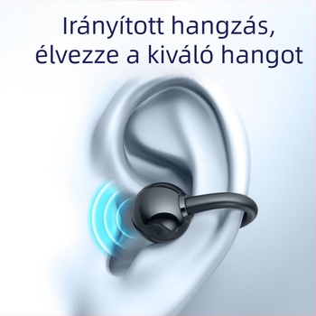 Vezeték nélküli fülhallgató, fülcsipesz kialakítás, Bluetooth 5.3, erőteljes basszus, több mint 8 óra üzemidő