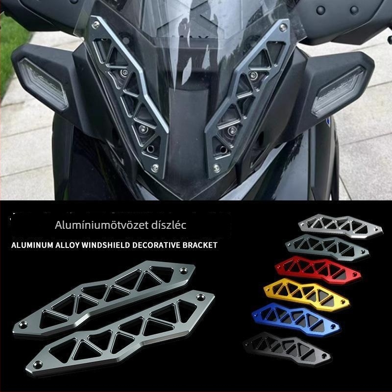 MOYIF ST-LHJ-050 Dekoratív szélvédő díszcsík Yamaha XMAX300-hoz – elülső védőlemez módosításhoz