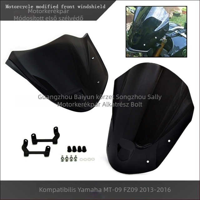 Motorkerékpár elülső szélvédő (Model 01) Yamaha MT-09 FZ09 2013-2016