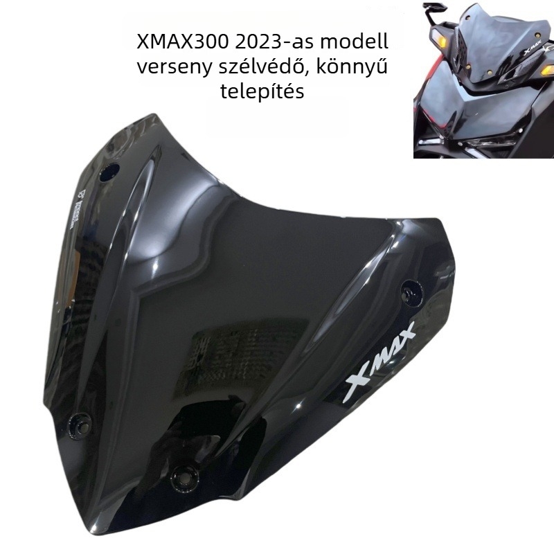 Motorkerékpár szélvédő XMAX300-hoz (Anyag PC; Modell 2023-2025; Kompatibilis xmax300; Márka GZKDXMP)