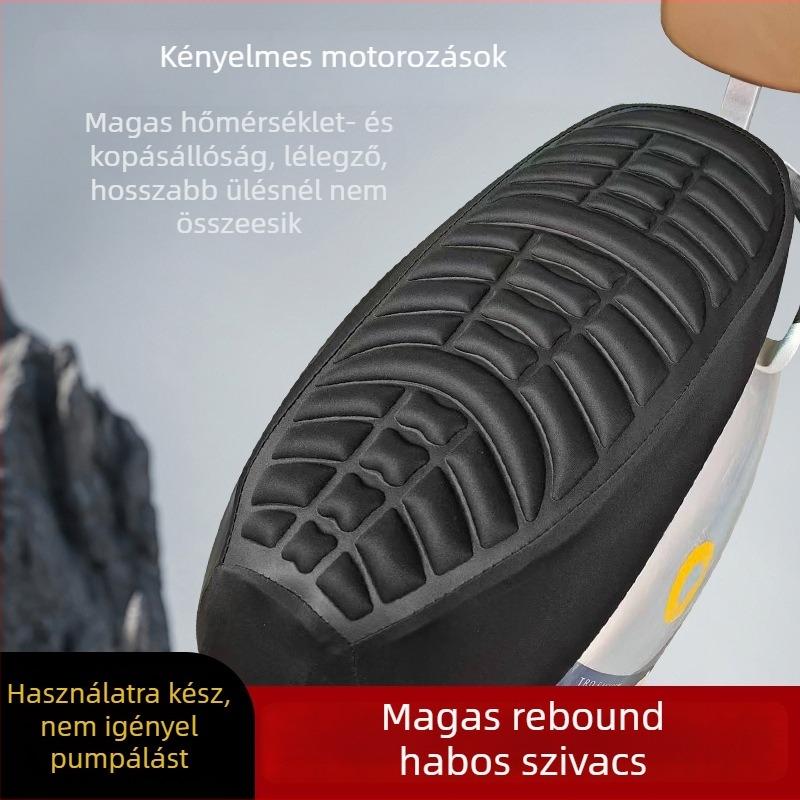Aibaijia Motorkerékpár ülésvédő huzat 3D megvastagított szilikon (Ütésálló, Csúszásmentes, Karcolásálló, Univerzális kompatibilitás)
