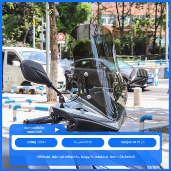 Univerzális motorkerékpár állítható szélvédő telepítési kiegészítőkkel