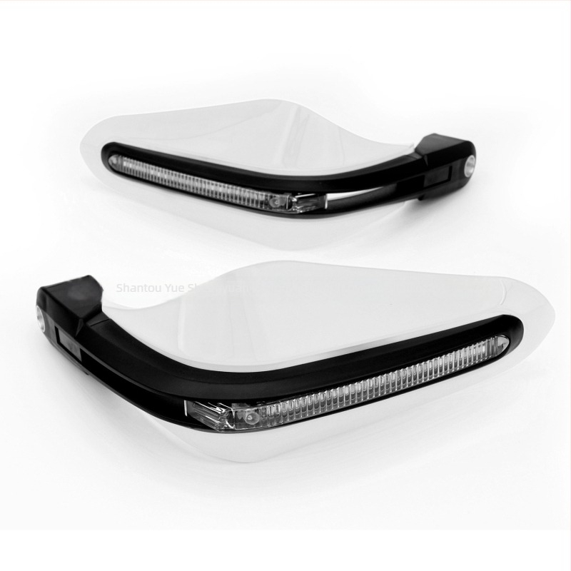 TOLIAKEY motorkerékpár kézvédő LED-lámpával, off-road, univerzális üreges kormánycsőhöz 14 mm feletti átmérő, ütközés- és esésvédelmet nyújt