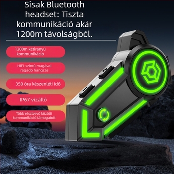 Motorkerékpár Bluetooth sisakhoz, fülre helyezhető, IPX7 vízálló, 4–8 órás üzemidő