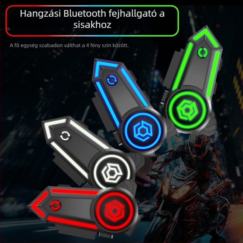Motorkerékpár Bluetooth sisakhoz, fülre helyezhető, IPX7 vízálló, 4–8 órás üzemidő