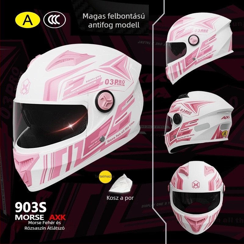 Teljes arcú motorkerékpár sisak – ABS, minden évszakhoz, felnőtteknek, GB811-2022A
