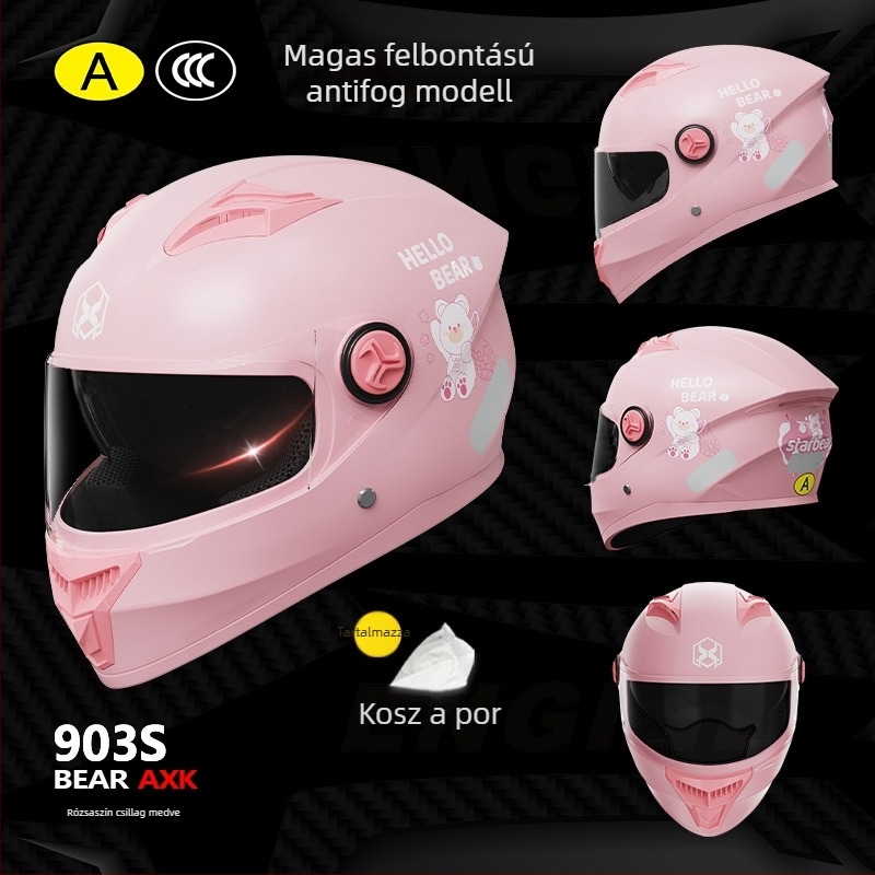 Teljes arcú motorkerékpár sisak – ABS, minden évszakhoz, felnőtteknek, GB811-2022A