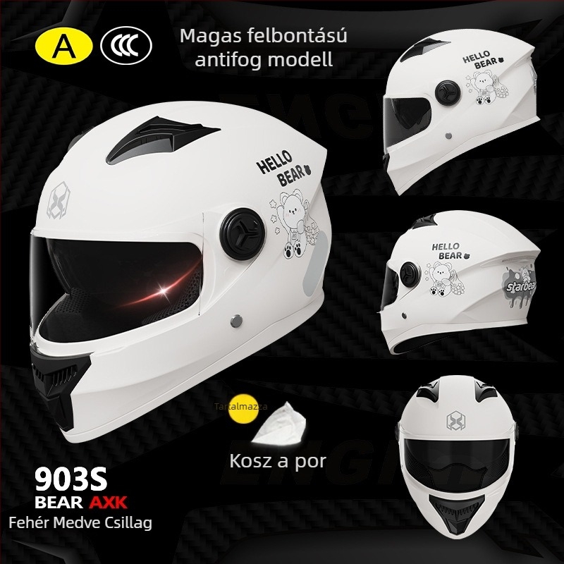 Teljes arcú motorkerékpár sisak – ABS, minden évszakhoz, felnőtteknek, GB811-2022A