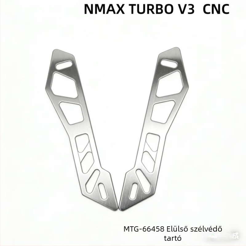 Motorkerékpár első szélvédő tartó Nmax V2-höz, CNC elülső felület dekoráció