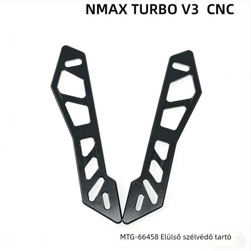 Motorkerékpár első szélvédő tartó Nmax V2-höz, CNC elülső felület dekoráció