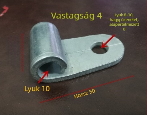 Elektromos jármű motorkerékpár szélvédő tartó vastag alapú, görbült horog és csavarsapka (kopásálló)