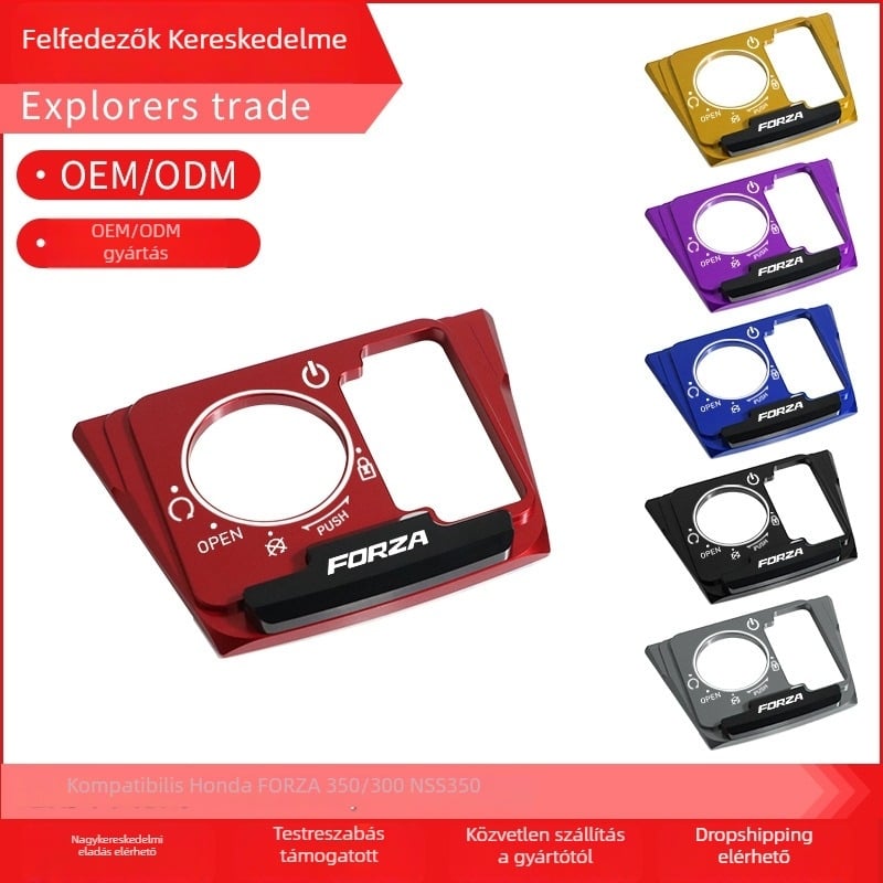 Elektromos ajtózárfedél alumíniumötvözetből, kompatibil Honda Forza 350/300 NSS350 - dekoratív védőfedél