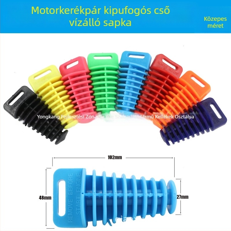 Motorkerékpár kipufogócső dugó - vízálló, univerzális kompatibilitás, márka QXMOTORRACING, modell Medium
