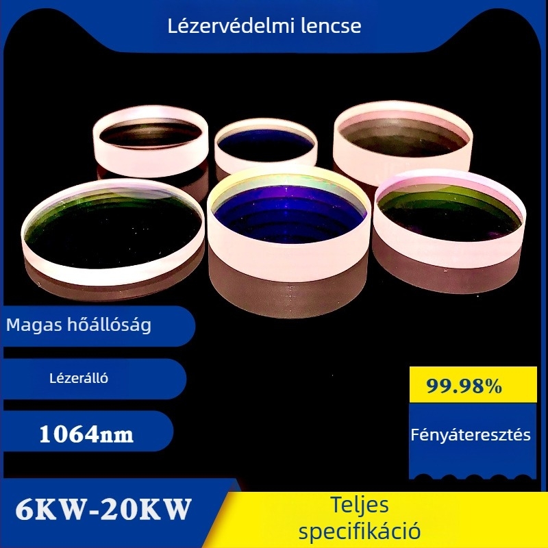 Száloptikás lézervágó gép optikai készlet: lézervédő tükör és vágófej lencsék