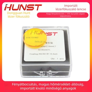 ZnSe CO2 lézer fókuszáló lencse, átmérő 20 mm, fókusztávolságok 50,8 mm és 63,5 mm