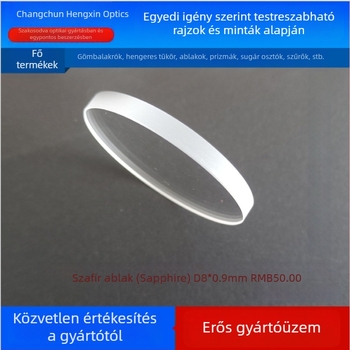 Lézeres eszköz optikai védőablaka — Márka: Wloptical; Termékkód: WIN-003; Alkalmazási terület: Optikai műszerek; Importált: Nem