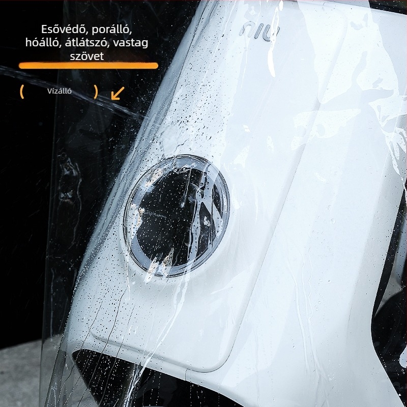 Szélvédővédő elektromos járművekhez, PVC, vízálló, egy darabból álló, motorkerékpárokhoz, triciklihez és elektromos autókhoz