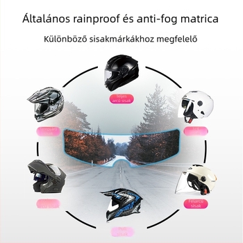 Sisak antifog és esővédő film PET anyagból, motorkerékpár- és elektromos jármű sisakokhoz, tartós antifog hatás