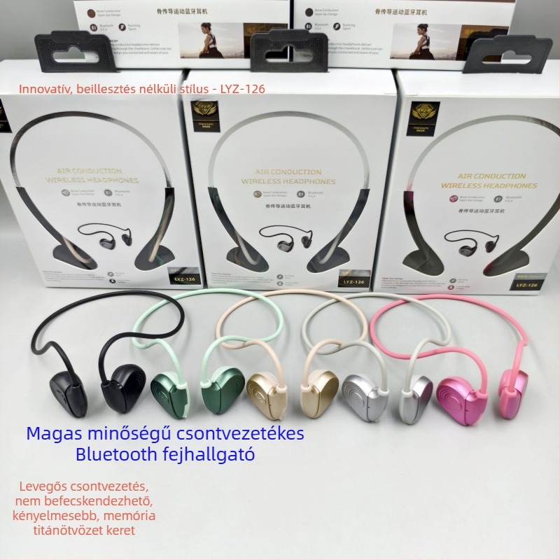 Csontvezetéses sportfülhallgató — Bluetooth 5.0, vízálló, hosszú akkumulátor-üzemidő (>8 óra), 15 m hatótávolság, alacsony késleltetés e-sportokhoz