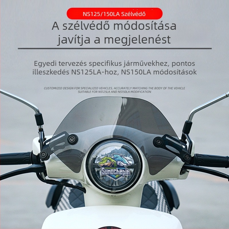 Honda NS125LA/NS150LA elülső szélvédő – kopásálló, retro stílusú módosító készlet
