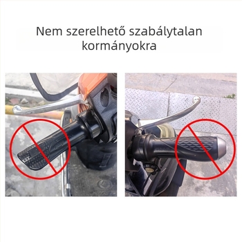 Motorkerékpár csúszásmentes kormányvédő burkolat