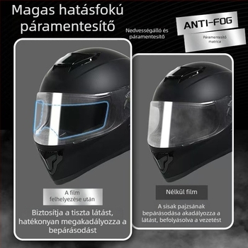 Motorkerékpár sisakhoz antifog és esőálló film – PET anyag, testreszabás elérhető, engedélyezett magánmárka