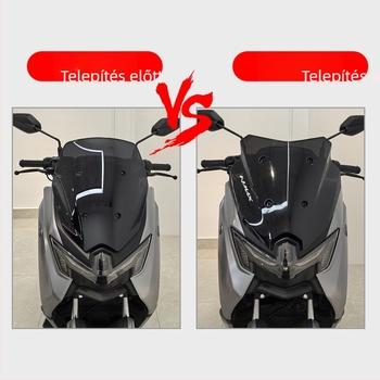 Yamaha NMAX 155-hoz (25 éves modell) Szélvédő – ABS anyag, testre szabható, összecsukható, karcolásálló, UV védelem