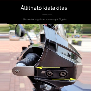 Motorkerékpár kézvédő szélvédővel – Caterosaurus RT2 modell, Xiutai márka
