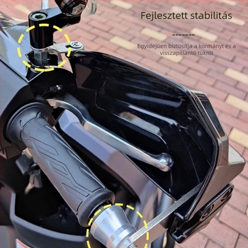 Motorkerékpár kézvédő szélvédővel – Caterosaurus RT2 modell, Xiutai márka