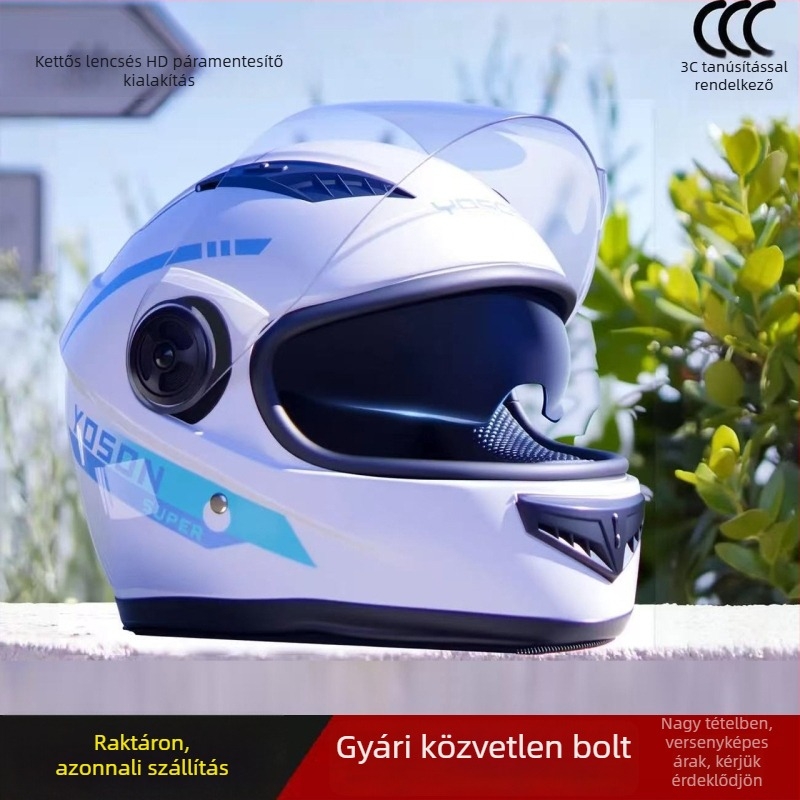 ABS teljes arcvédős sisak elektromos járművekhez, téli használatra, GB811-2022a tanúsítva