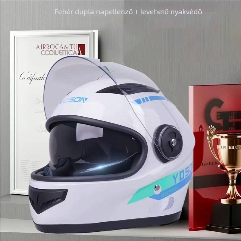 ABS teljes arcvédős sisak elektromos járművekhez, téli használatra, GB811-2022a tanúsítva
