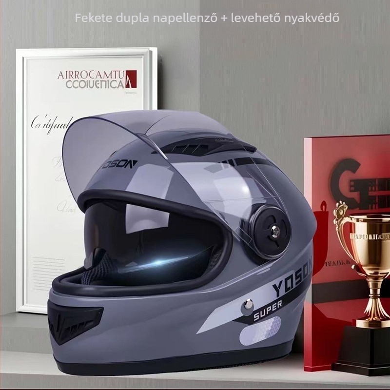 ABS teljes arcvédős sisak elektromos járművekhez, téli használatra, GB811-2022a tanúsítva