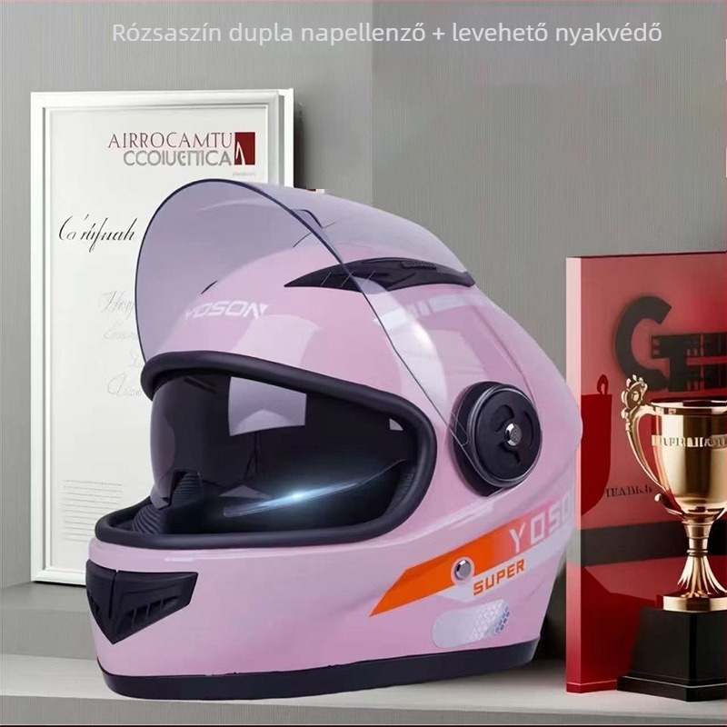 ABS teljes arcvédős sisak elektromos járművekhez, téli használatra, GB811-2022a tanúsítva