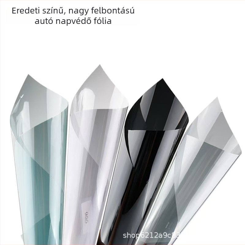 Autóablakokra szánt napvédő film hőszigeteléshez és hővisszaveréshez, ütésálló üvegfólia – teljes tekercs