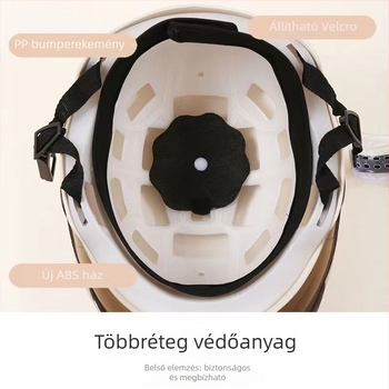fél sisak ABS+PC héj, univerzális illeszkedés, minden évszakban használható, elektromos robogók és motorokhoz, ipari szabványoknak megfelelő