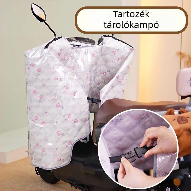 Szélvédő takaró elektromos járművekhez, poliészter rost, logó nyomtatás engedélyezett, nem vízálló.