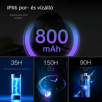 Motorkerékpár sisak Bluetooth headsettel és beépített interkommal (Csatorna: Mono; Funkció: 20394172955; Márka: Other; Sorozat: Other)