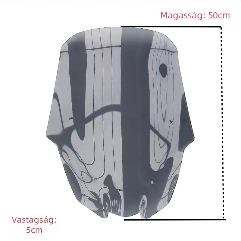 Yamaha XMAX300 2025-hoz készült akrilból készült magasított első szélvédő deflektor, kompatibilis 25 modellhez; HD funkció