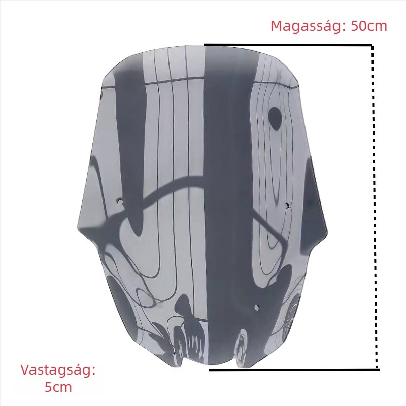 Yamaha XMAX300 2025-hoz készült akrilból készült magasított első szélvédő deflektor, kompatibilis 25 modellhez; HD funkció