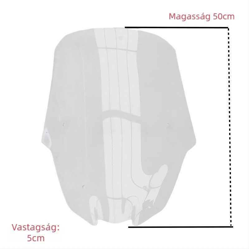 Yamaha XMAX300 2025-hoz készült akrilból készült magasított első szélvédő deflektor, kompatibilis 25 modellhez; HD funkció